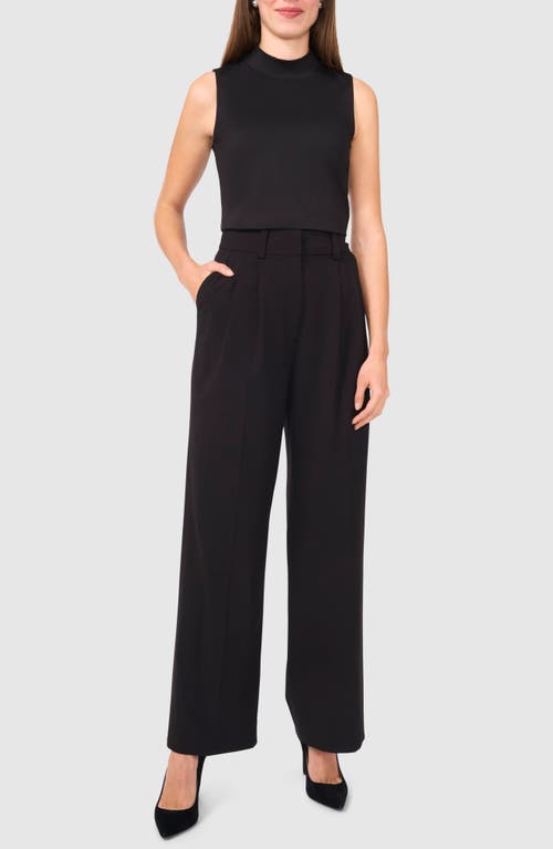Halogen ® Sleeveless Mock Neck Top In Black