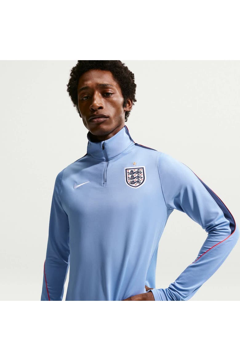 Men's Nike Blue England National Team 2026 Strike Dri-FIT Quarter