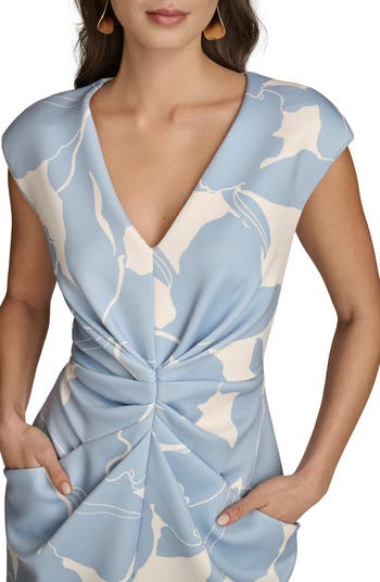 Donna Karan New York Center Ruched Floral Dress | Nordstrom