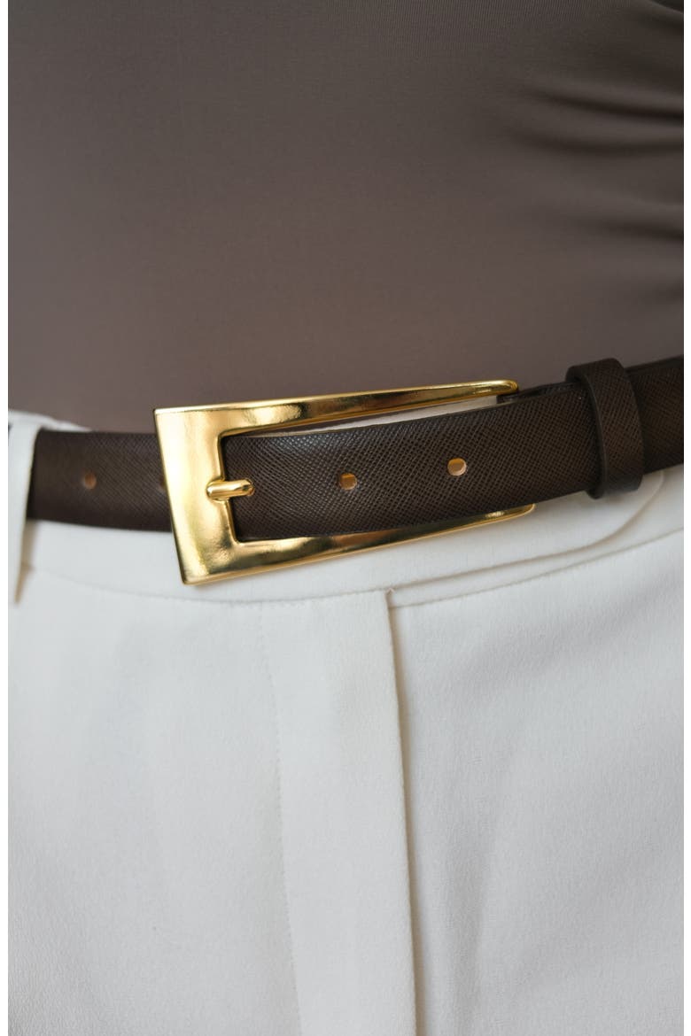 No. 10 Leather Belt, Alternate, color, COCO GOLD