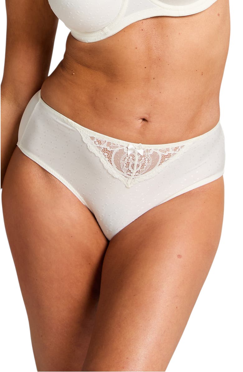 Hunkemöller Sophie High Knickers, Main, color, Snow White