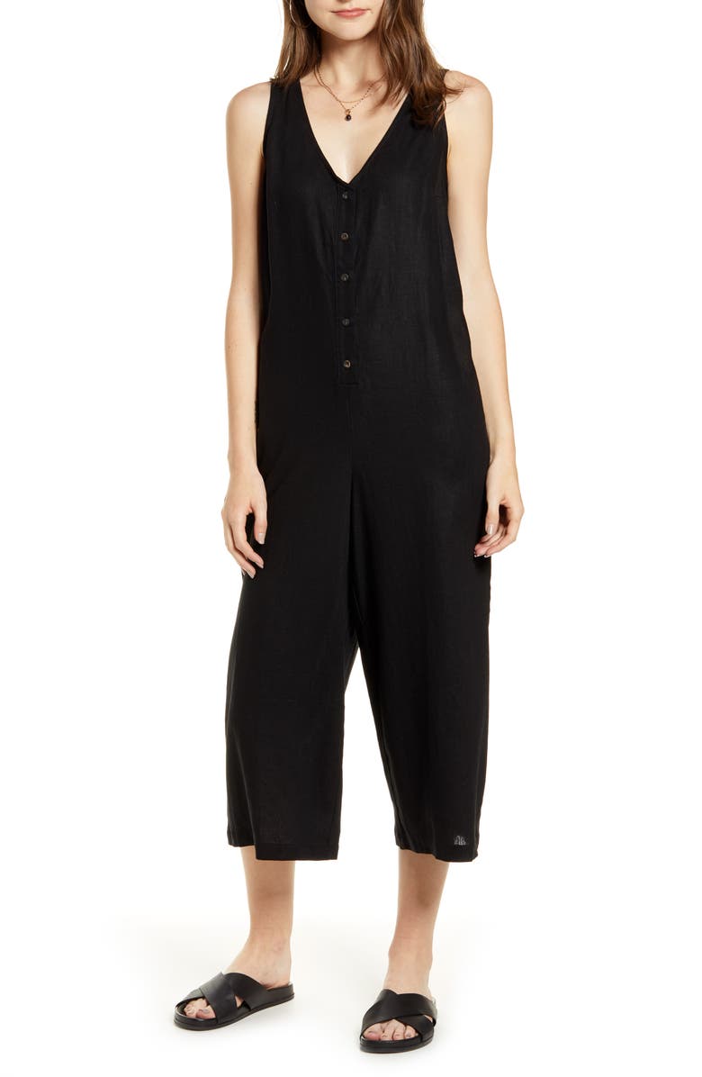 Treasure & Bond Button Front Jumpsuit, Main, color,