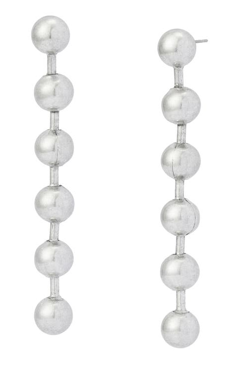 Ballchain Linear Earrings
