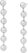 AllSaints Ballchain Linear Earrings