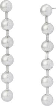 AllSaints Ballchain Linear Earrings