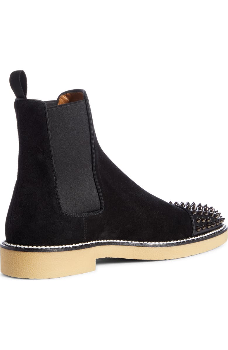 Christian Louboutin Spikes Chelsea Boot, Alternate, color,