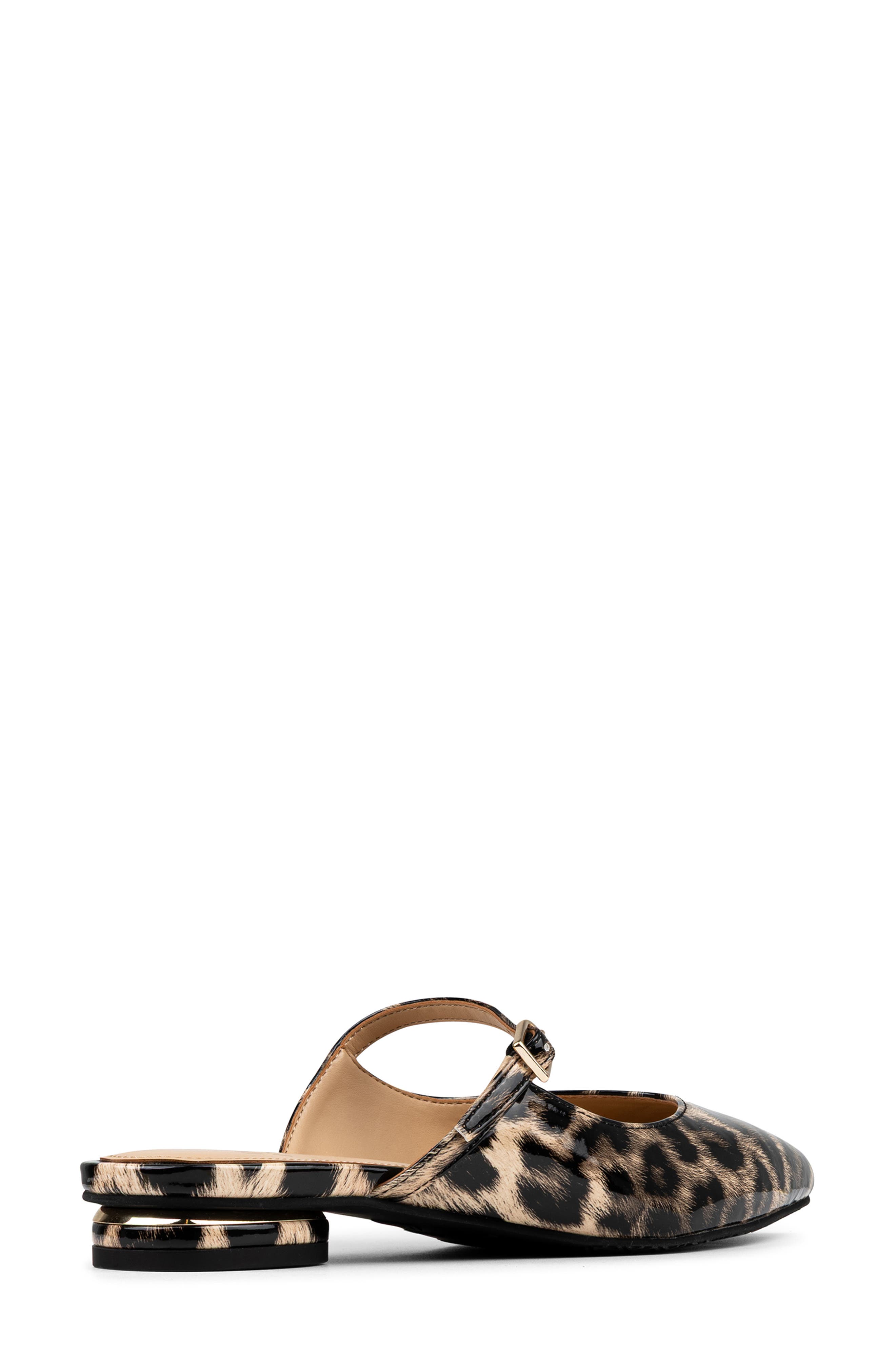 Wynter Mule Flat, Alternate, color, LEOPARD