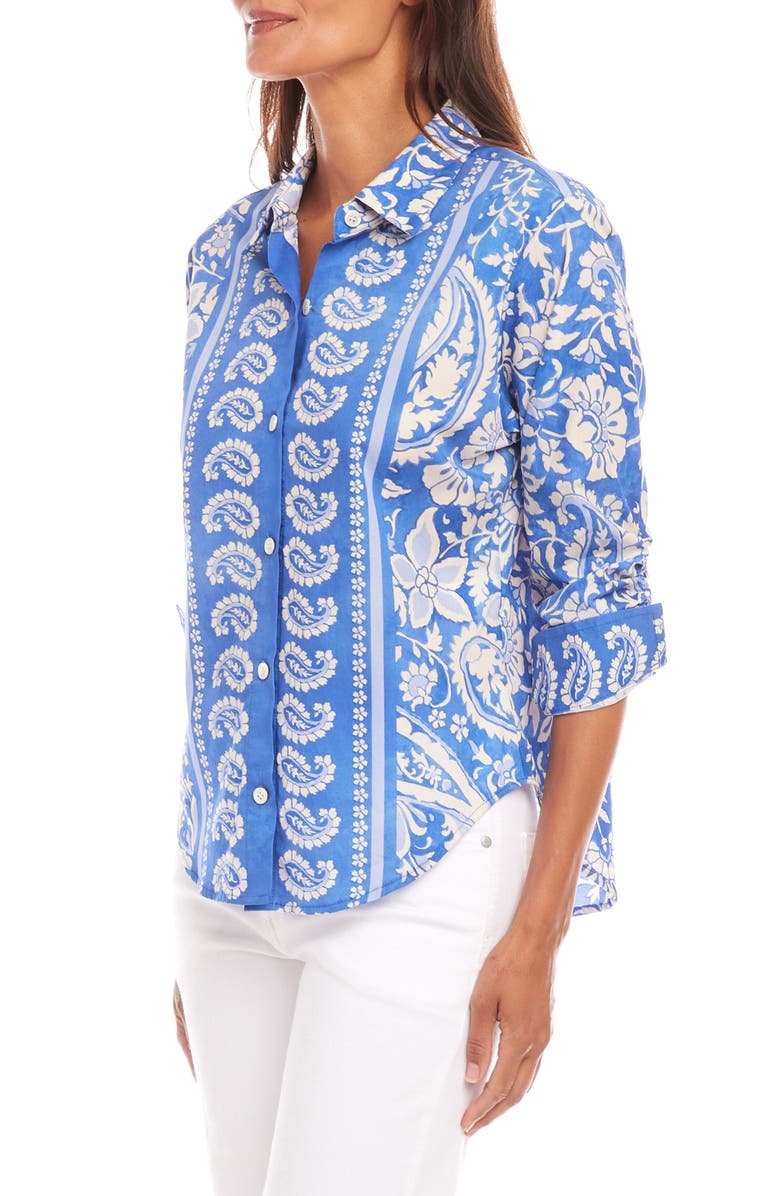 Karen Kane Ruched Sleeve Shirt, Alternate, color,