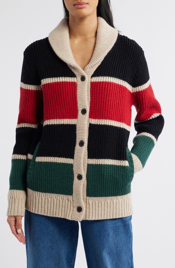 Pendleton store XL 100% Wool Long Sleeve Button Up Cardigan Sweater Red