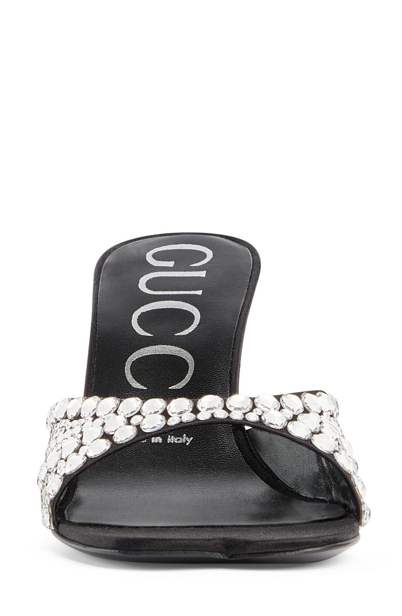 Gucci Galactica Crystal Embellished Sandal, Alternate, color, 