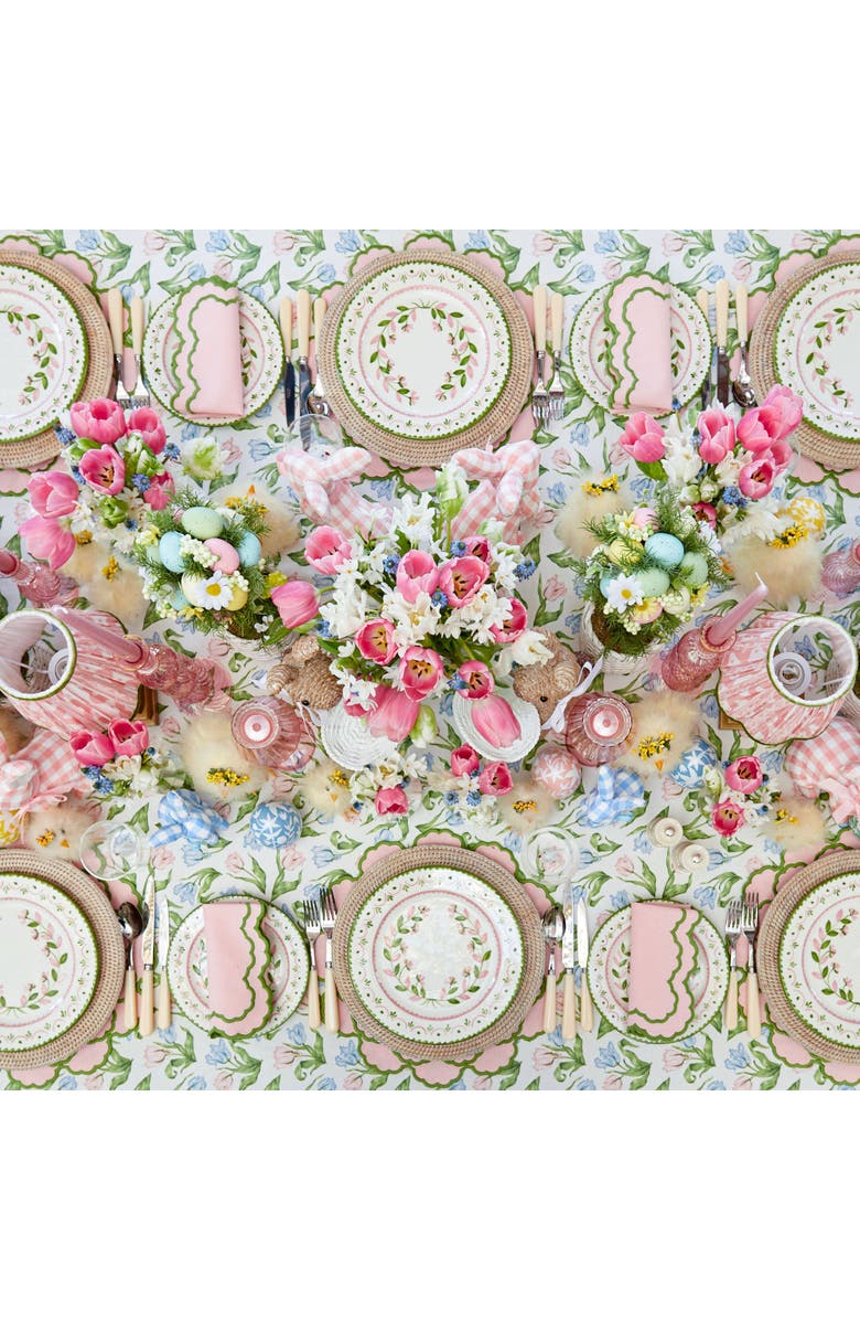 Mrs. Alice Josephine Garland Dinner Plates, Alternate, color, Pink