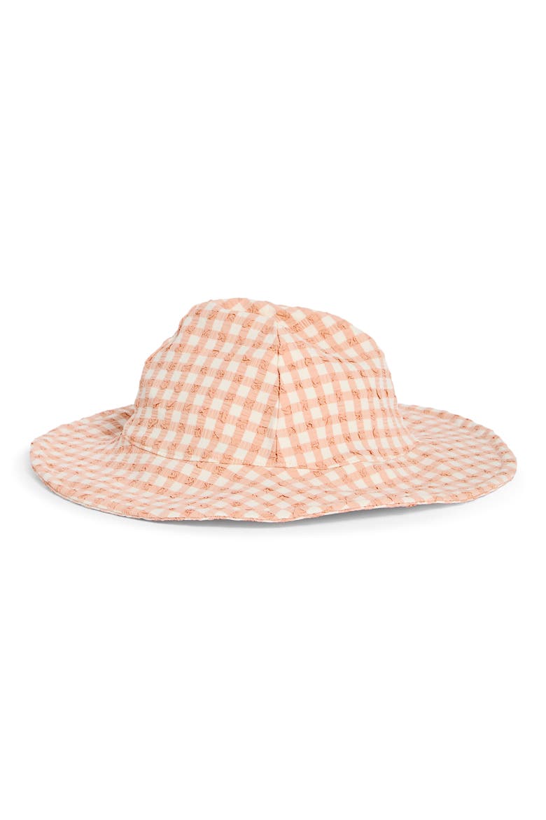 Gingham Sun Hat, Alternate, color, MELON