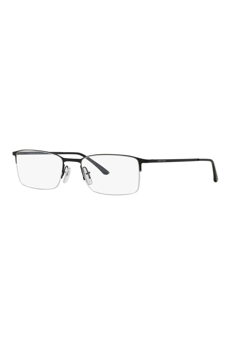 54mm Rectangle optical glasses, Alternate, color, MATTE BLK