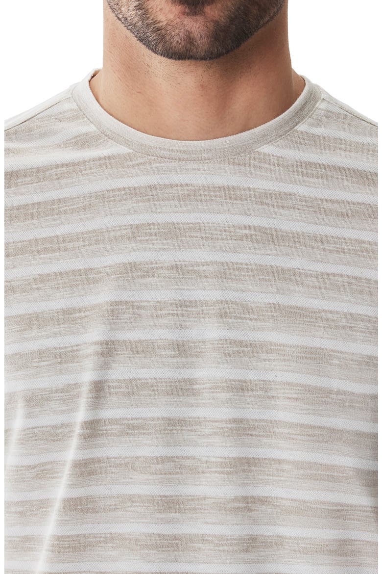 Hockney Stripe Short Sleeve Crewneck T-Shirt, Alternate, color, TAN