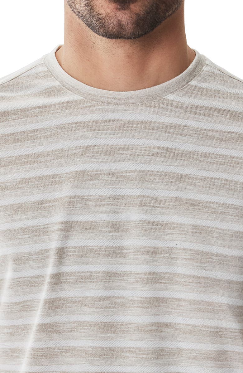 Robert Barakett Hockney Stripe Short Sleeve Crewneck T-Shirt, Alternate, color, Tan