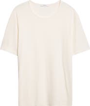 Lemaire Scoop Neck Cotton Rib T-Shirt