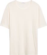 Lemaire Scoop Neck Cotton Rib T-Shirt