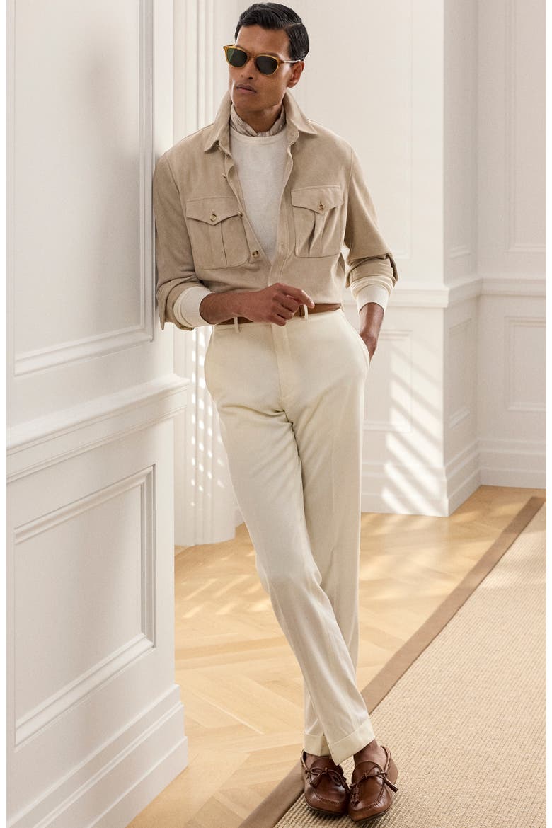 Barron Desert Fade Suede Shirt Jacket, Alternate, color, CLAY