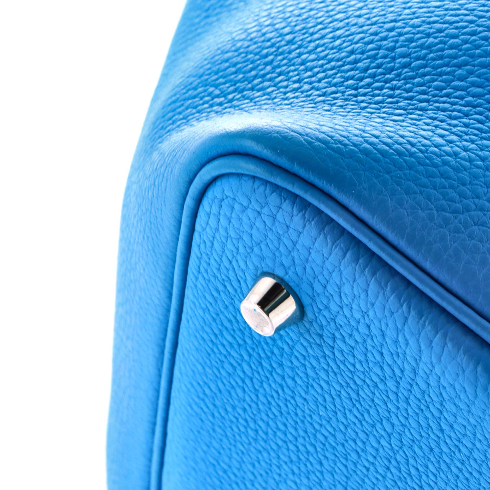 Pre-Owned Hermes Picotin Lock Bag Clemence MM, Alternate, color, Bleu Frida