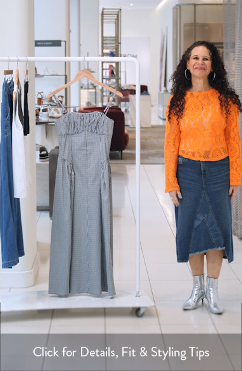 Zelda Gingham Midi Sundress, sales video thumbnail