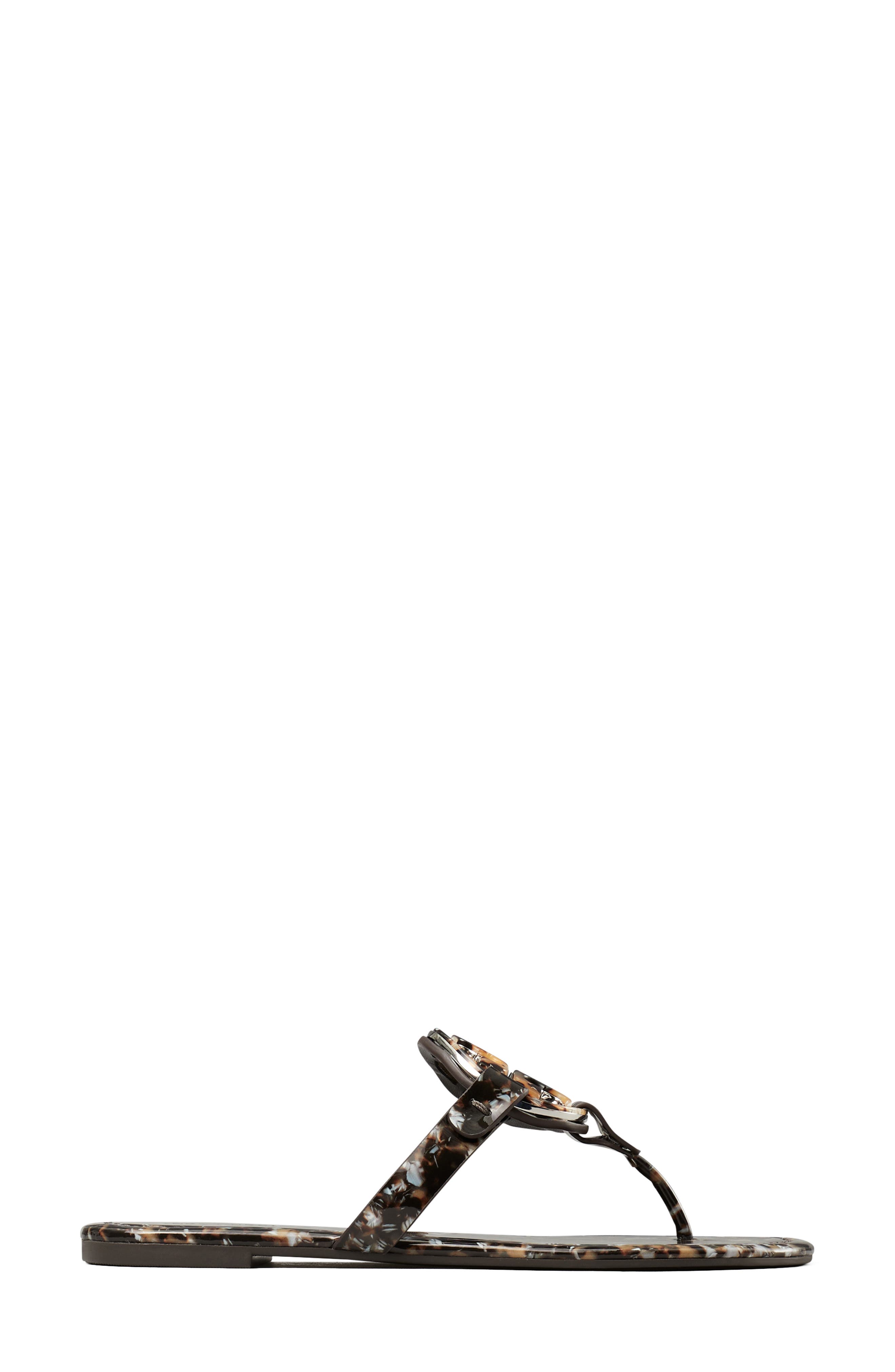 Tory Burch Miller Thong Sandal, Alternate, color, Caramel Multi / Caramel Multi