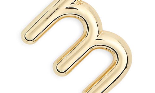 Leith Lowercase Initial Bubble Pendant Necklace In Gold