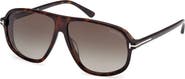 TOM FORD Guillaume 61mm Gradient Pilot Sunglasses