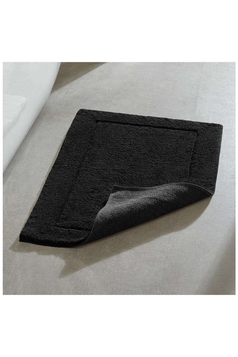 Essence Solid Bath Mat, Alternate, color, BLACK