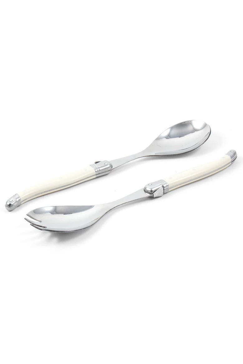 Salad Serving Set in Wooden Box, Main, color, Ivory