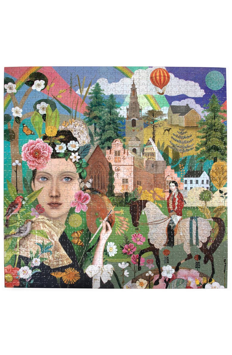 ZZDNU eeBoo Piece & Love eeBoo Piece & Love Artist & Daughter Puzzle, 1000 Pieces, Alternate, color, 
