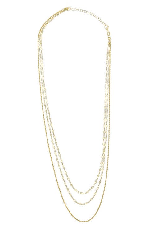 Multi Strand Sterling Silver Necklace