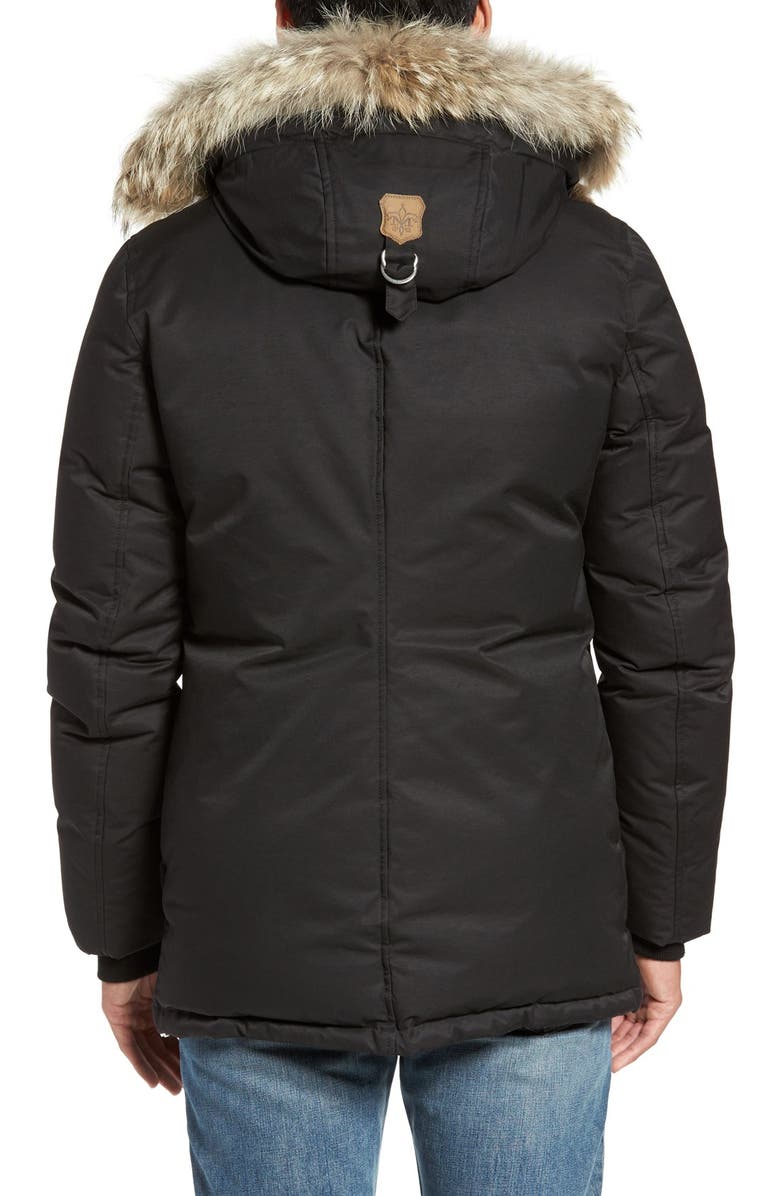 Mackage 'Edward' Down Parka with Genuine Coyote and Rabbit Fur Trim, Alternate, color, 