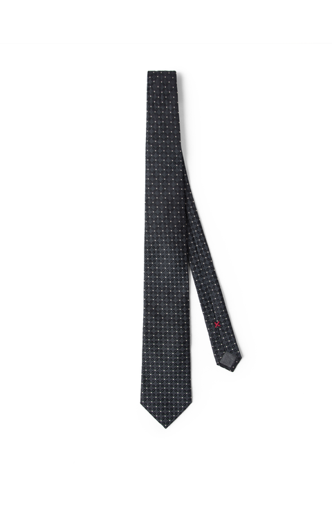 Necktie with jacquard pattern