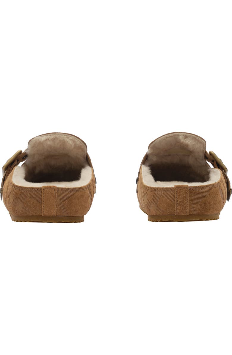 Burberry Urchin Genuine Shearling Mule, Alternate, color, Jute