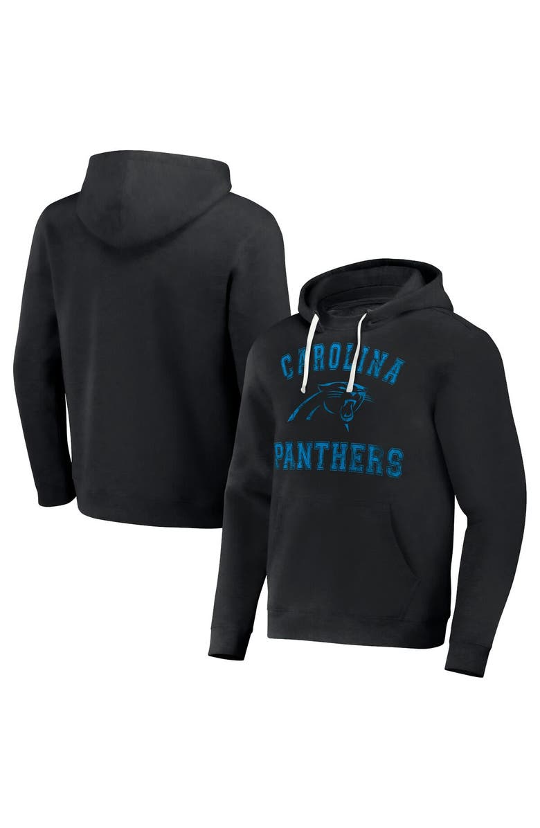 NFL X DARIUS RUCKER Men's NFL x Darius Rucker Collection by Fanatics Black Carolina Panthers Coaches Pullover Hoodie, Main, color, 