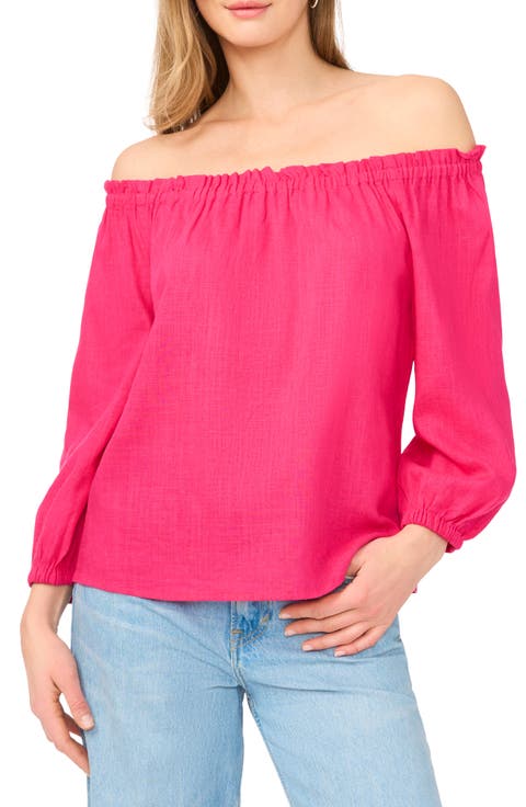 Off the Shoulder Puff Sleeve Top