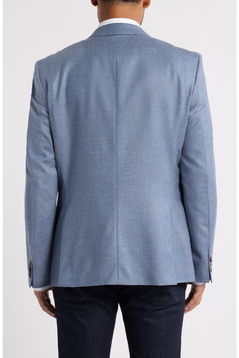 Huge Trim Fit Wool Mélange Sport Coat, Alternate, color, OPEN BLUE