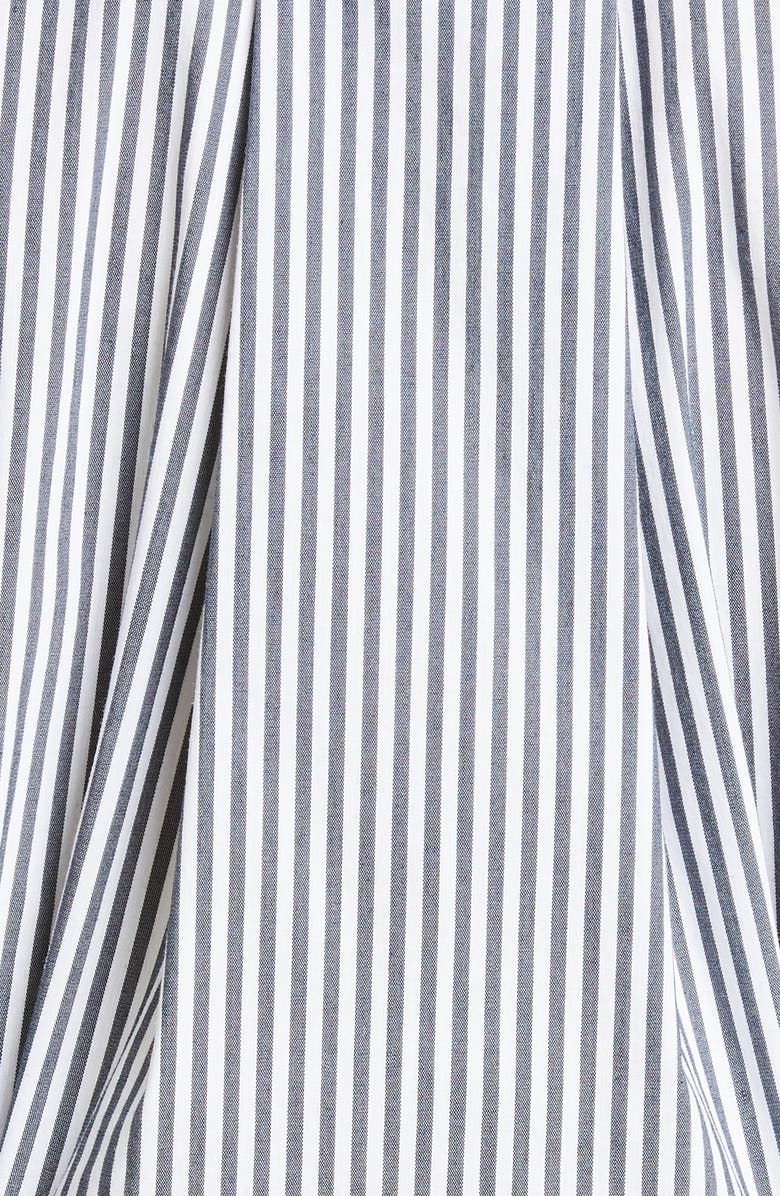 Veronica Beard Rosamund Stripe Asymmetric Cotton Blend Blouse, Alternate, color,