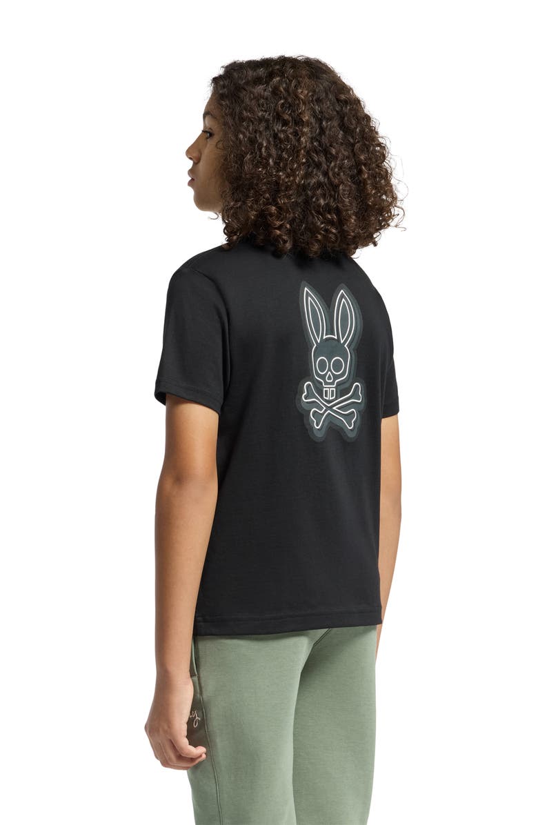 Psycho Bunny Kids' Sydney Cotton Graphic T-Shirt, Alternate, color, Black