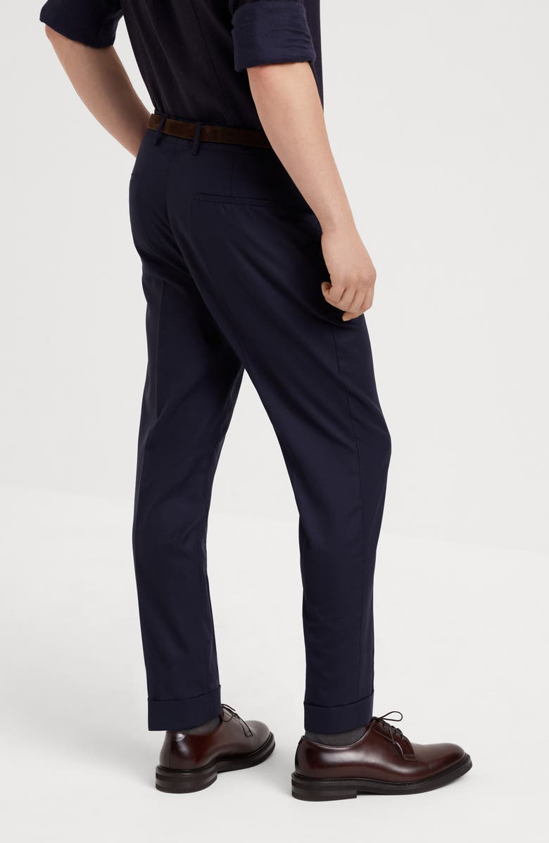 Brunello Cucinelli Leisure fit trousers with pleats, Alternate, color, 