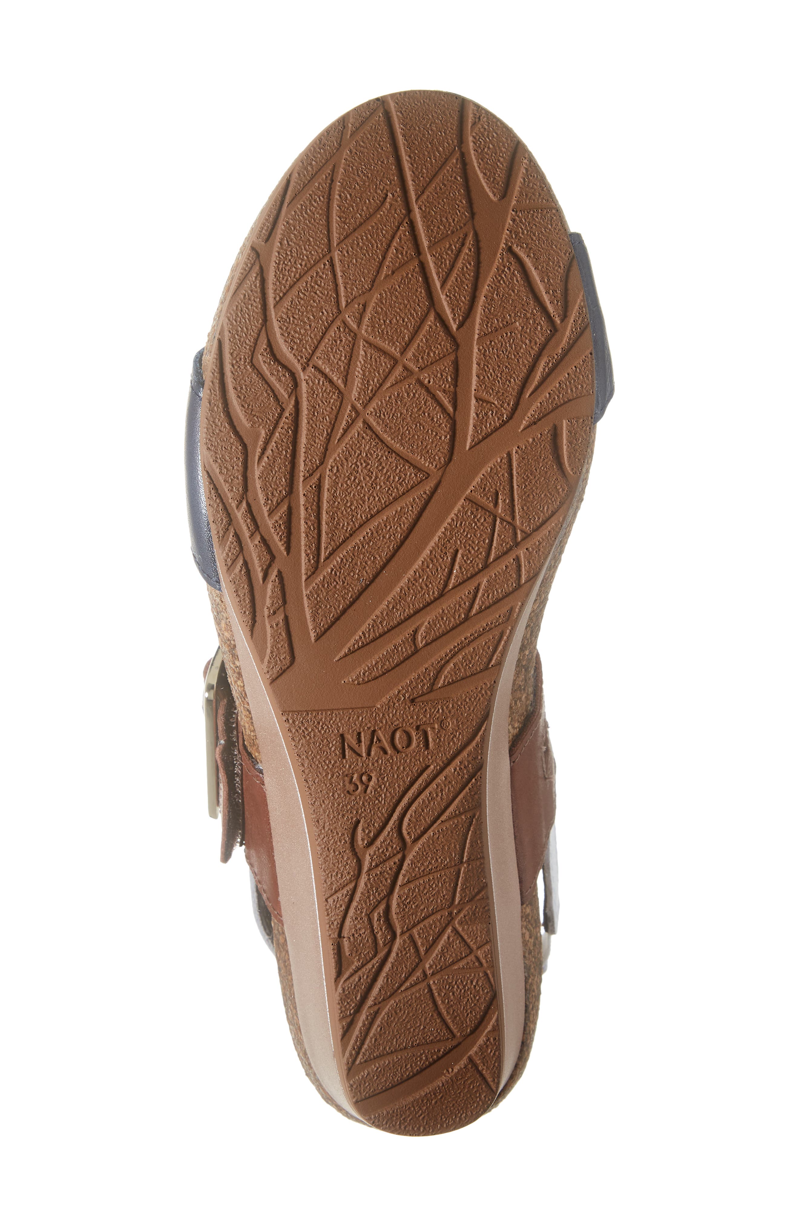 Dynasty Wedge Sandal, Alternate, color, INK/ SOFT CHESTNUT/ WHITE
