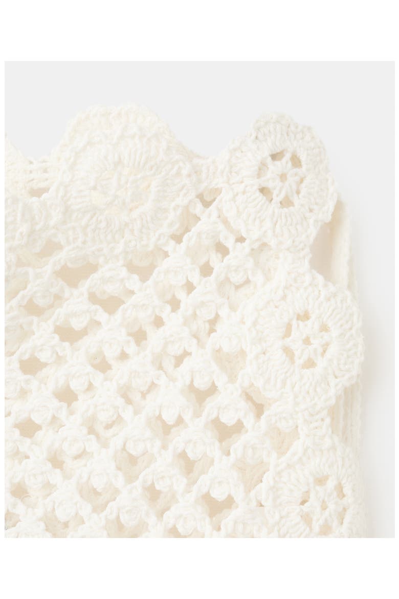 Side Tie Crochet Cover-Up Miniskirt, Alternate, color, ECRU