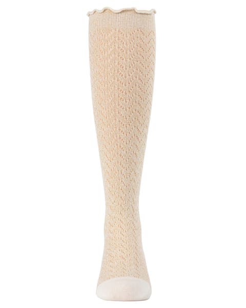 Open Work Shimmer Knee High Socks (Toddler, Little Kid & Big Kid)