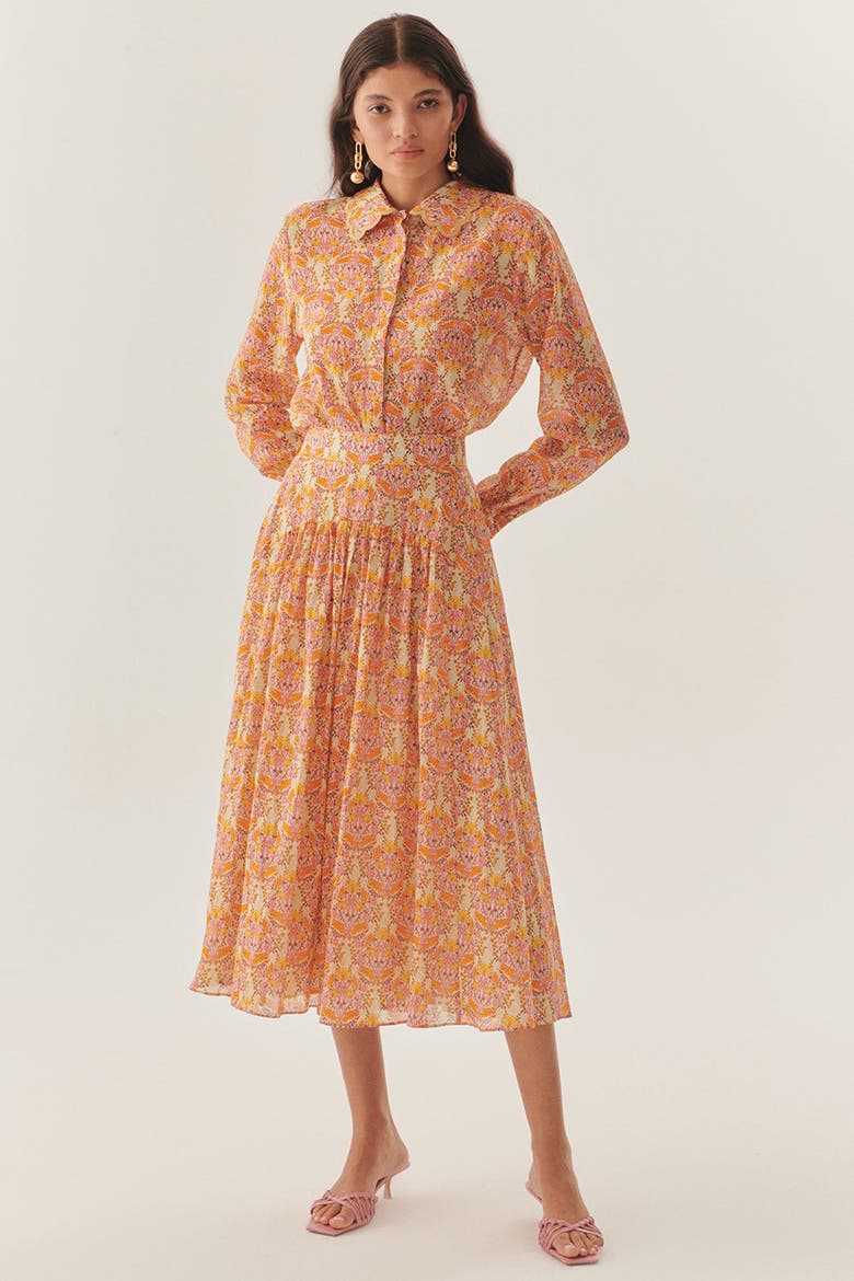 Eloise Collar Floral Shirt, Alternate, color, MULTI COLOR