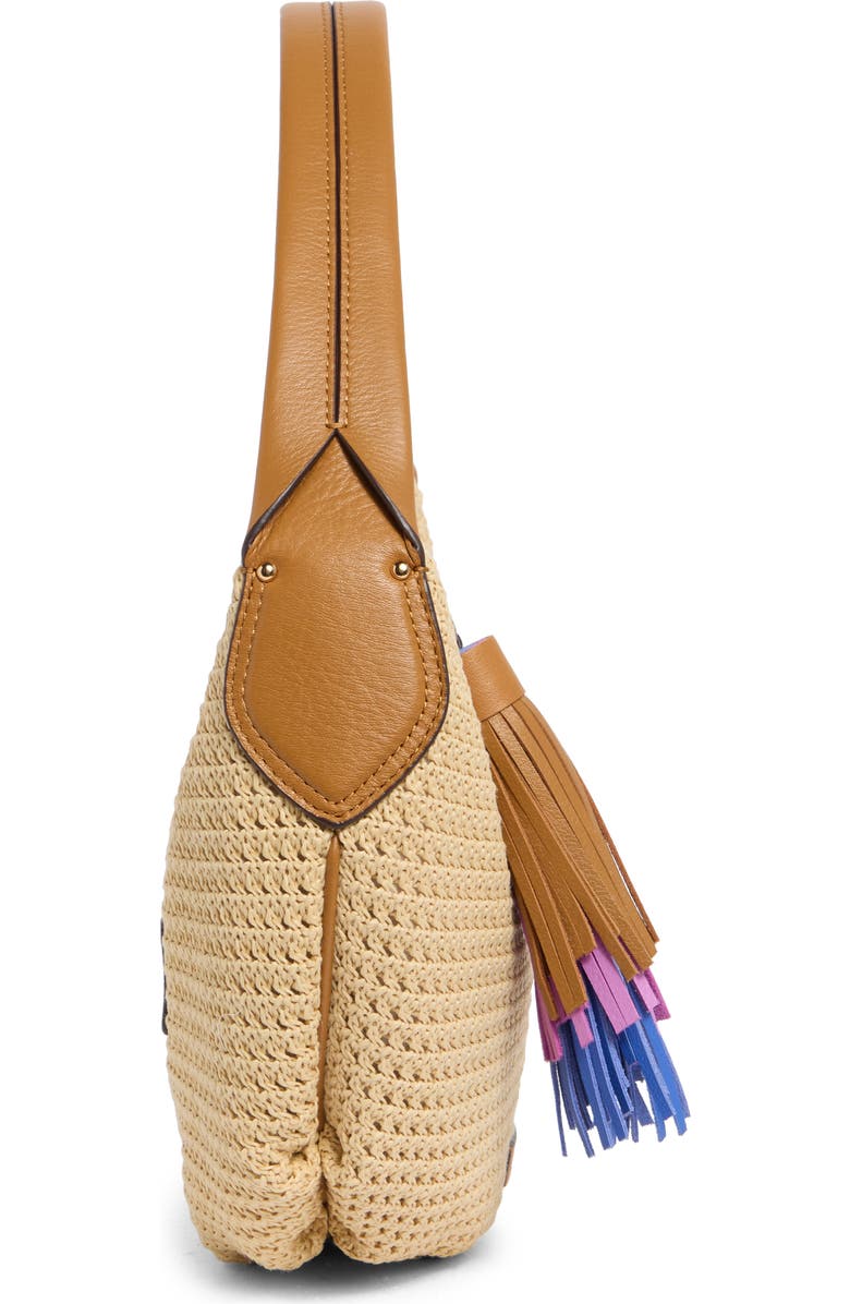 AIMEE Calypso Slouchy Hobo Bag, Alternate, color, Raffia Canyon