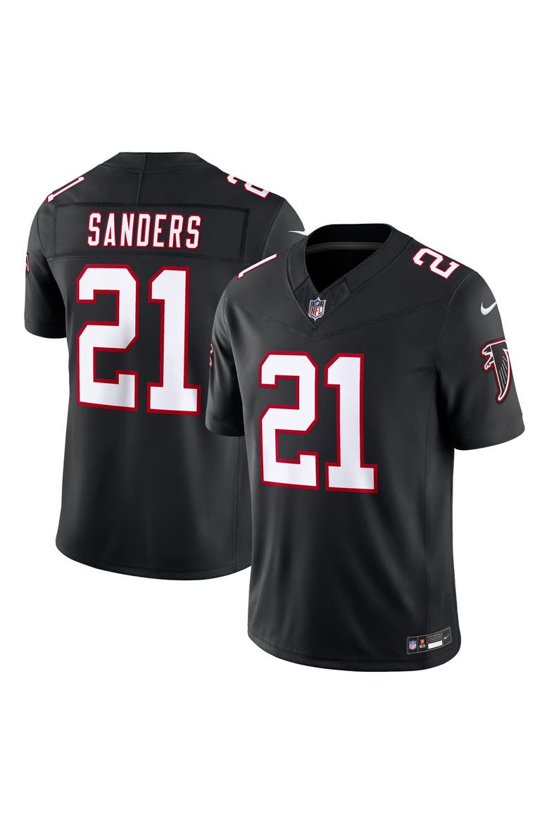 Men's Nike Deion Sanders Black Atlanta Falcons Alternate Throwback Vapor F.U.S.E. Stitched Retired Limited Jersey, Main, color, Black
