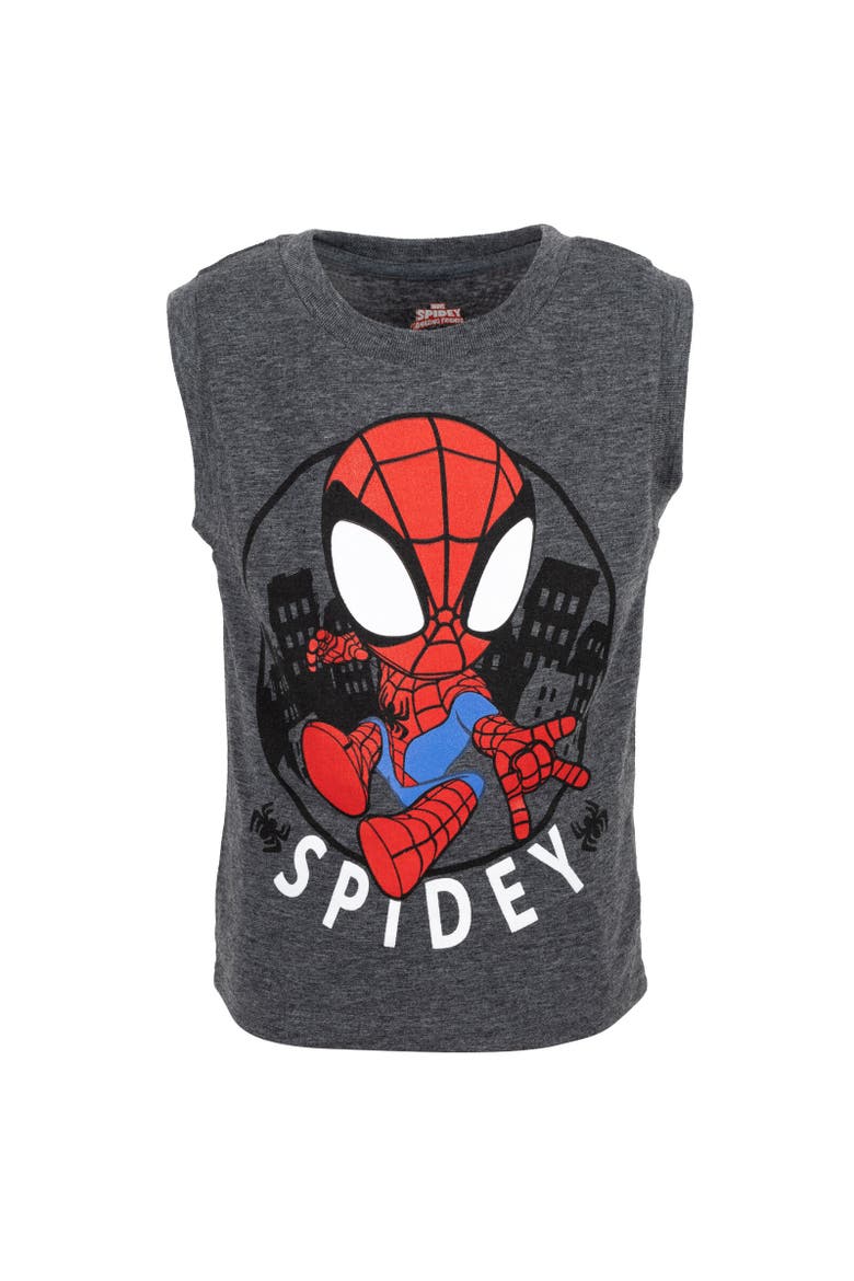 Spidey and His Amazing Friends 3pc Tank Top, Tee & Shorts Set, Alternate, color, Multicolor