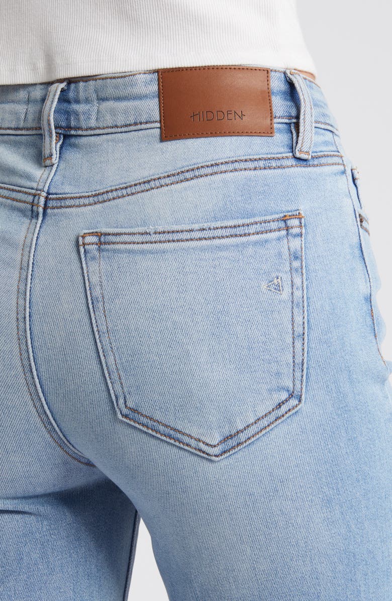 HIDDEN JEANS Raw Hem Straight Leg Jeans, Alternate, color,