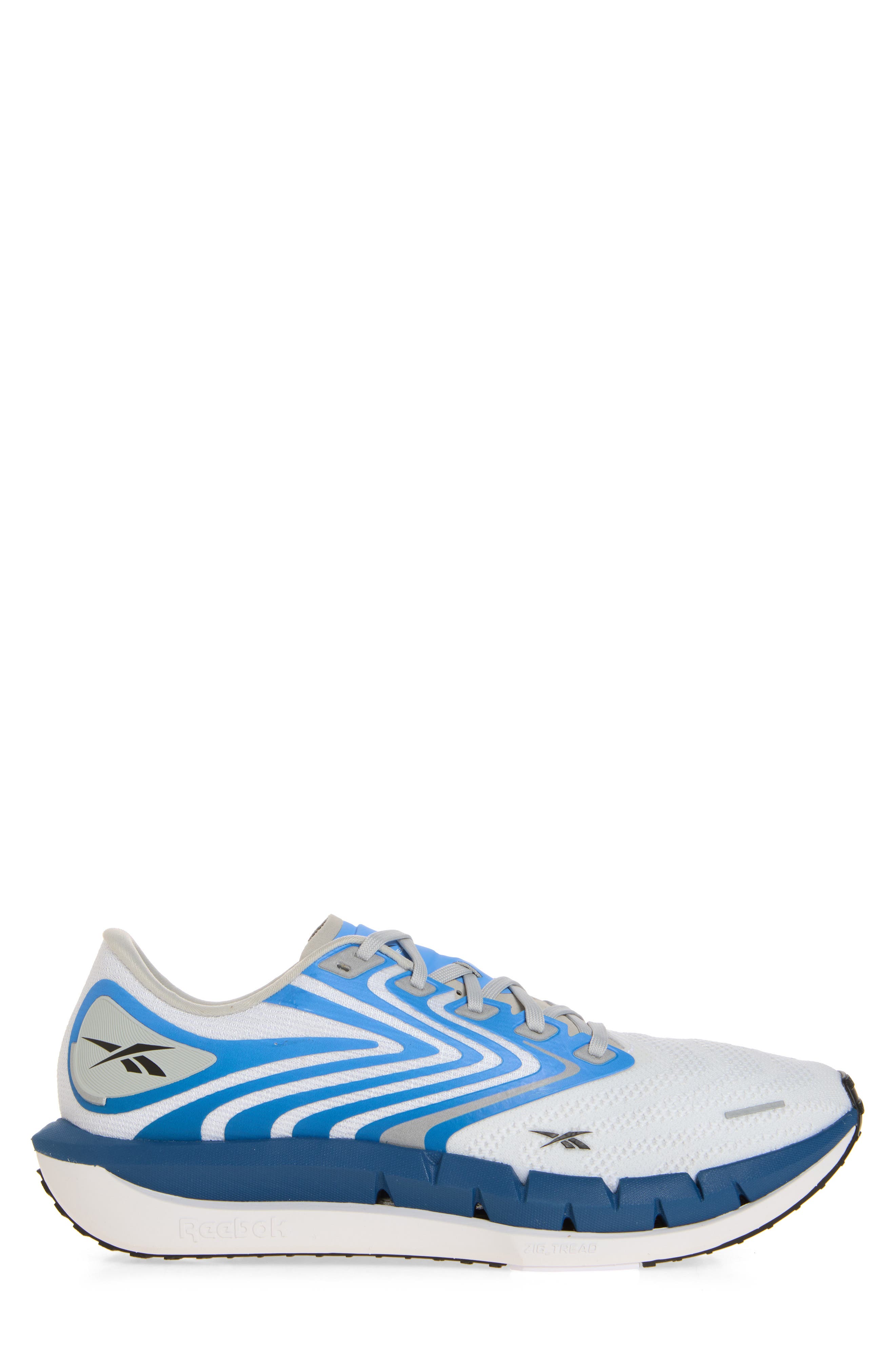 FloatZig Tread Running Sneaker, Alternate, color, WHITE/BLUE/GREY