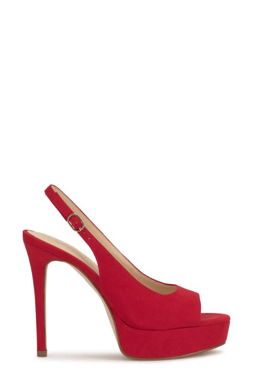 Jessica Simpson Sibilla Slingback Platform Sandal In Red